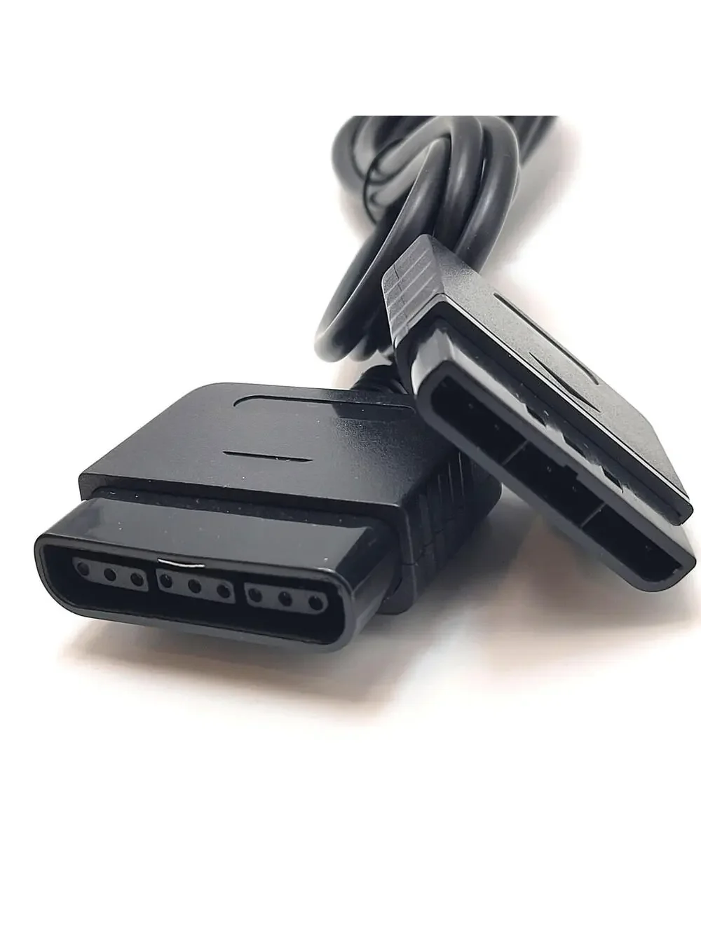 2x PS2 / PS1 Controller Extension Cables Cords (6 Feet)